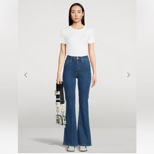 Anthropologie‎ DL1961 Bridget high-rise 70s bootcut costal blue jeans 26